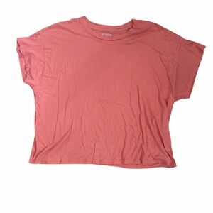 J.Crew Salmon Crop T-shirt Women Size XL